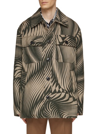 DRIES VAN NOTEN | Valko Oversized Swirl Printed Jacket | Men 