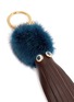 Detail View - Click To Enlarge - SOPHIE HULME - 'Mrs Jones' mink fur and leather squid keyring