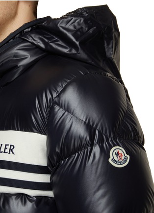  - MONCLER - Contrast Knitted Band Puffer Jacket