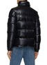 Back View - Click To Enlarge - MONCLER - Contrast Knitted Band Puffer Jacket