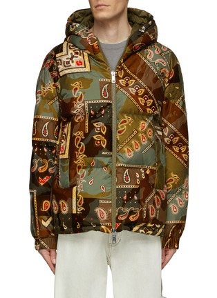 Main View - Click To Enlarge - MONCLER - Hooded Reversible Paisley Print Puffer Jacket