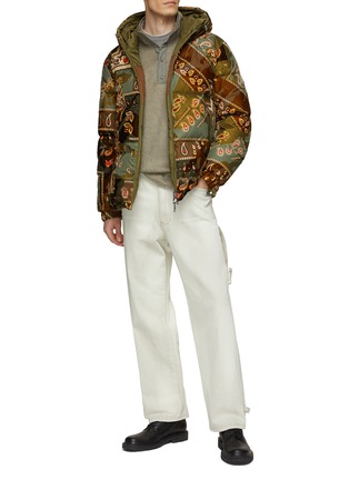 Figure View - Click To Enlarge - MONCLER - Hooded Reversible Paisley Print Puffer Jacket