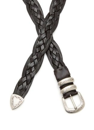 Detail View - Click To Enlarge - BRUNELLO CUCINELLI - Braided Detailed Buckle Belt