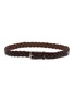 Main View - Click To Enlarge - BRUNELLO CUCINELLI - Braided Scratched Leather Belt
