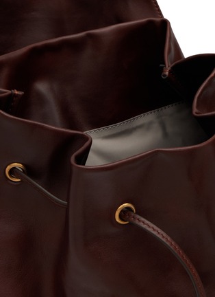 Detail View - Click To Enlarge - BRUNELLO CUCINELLI - Leather Backpack