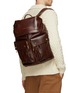 Figure View - Click To Enlarge - BRUNELLO CUCINELLI - Leather Backpack