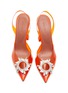 Detail View - Click To Enlarge - AMINA MUADDI - Begum 95 PVC Slingback Heels