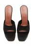 Detail View - Click To Enlarge - AMINA MUADDI - Dalida 140 Satin Platform Heeled Sandals