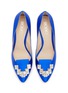 Detail View - Click To Enlarge - RODO - Lotus 80 Crystal Embellished Satin Pumps