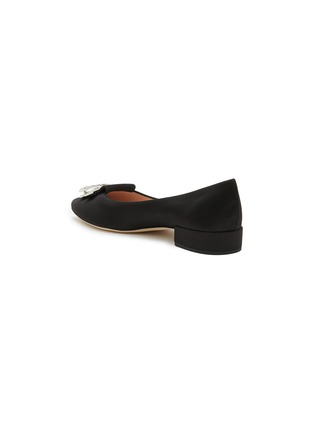  - RODO - Lotus Crystal Embellished Satin Ballerina Flats