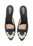 Detail View - Click To Enlarge - RODO - Aileen 80 Crystal Embellished Glittered Mules