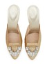 Detail View - Click To Enlarge - RODO - Aileen 80 Crystal Embellished Glittered Mules