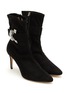 Detail View - Click To Enlarge - RODO - Chloe 80 Crystal Embellished Suede Boots