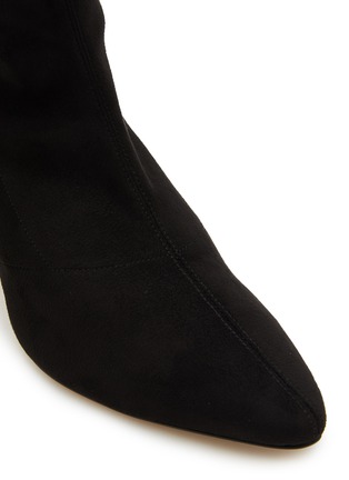 Detail View - Click To Enlarge - RODO - Chloe 80 Crystal Embellished Suede Boots