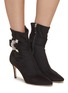 Figure View - Click To Enlarge - RODO - Chloe 80 Crystal Embellished Suede Boots