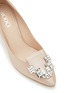 Detail View - Click To Enlarge - RODO - Lotus 80 Crystal Embellished Satin Pumps
