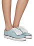 Figure View - Click To Enlarge - SOUTHCAPE - Removable Tassels Leather Sneakers