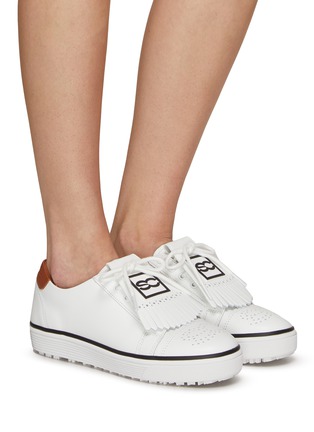 Figure View - Click To Enlarge - SOUTHCAPE - Removable Tassels Leather Sneakers