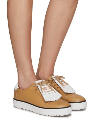 Figure View - Click To Enlarge - SOUTHCAPE - Removable Tassels Leather Sneakers