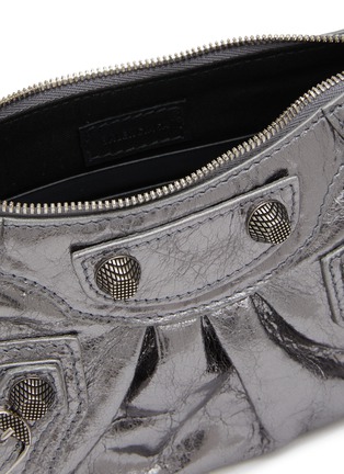 Detail View - Click To Enlarge - BALENCIAGA - Mini Le Cagole Leather Wallet on Chain