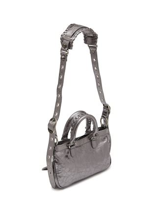 Detail View - Click To Enlarge - BALENCIAGA - Small Le Cagole Arena Lamb Leather Tote Bag
