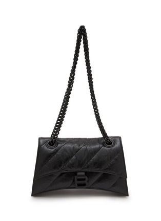 Main View - Click To Enlarge - BALENCIAGA - Small Crush Chain Leather Shoulder Bag