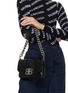 Front View - Click To Enlarge - BALENCIAGA - BB Soft Flap Leather Crossbody Bag