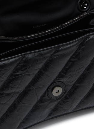 Detail View - Click To Enlarge - BALENCIAGA - Medium Crush Quilted Leather Chain Bag