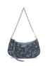 Main View - Click To Enlarge - BALENCIAGA - Mini Le Cagole Bleached Denim Wallet on Chain