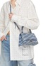 Figure View - Click To Enlarge - BALENCIAGA - Hourglass Washed BB Monogram Denim Bag