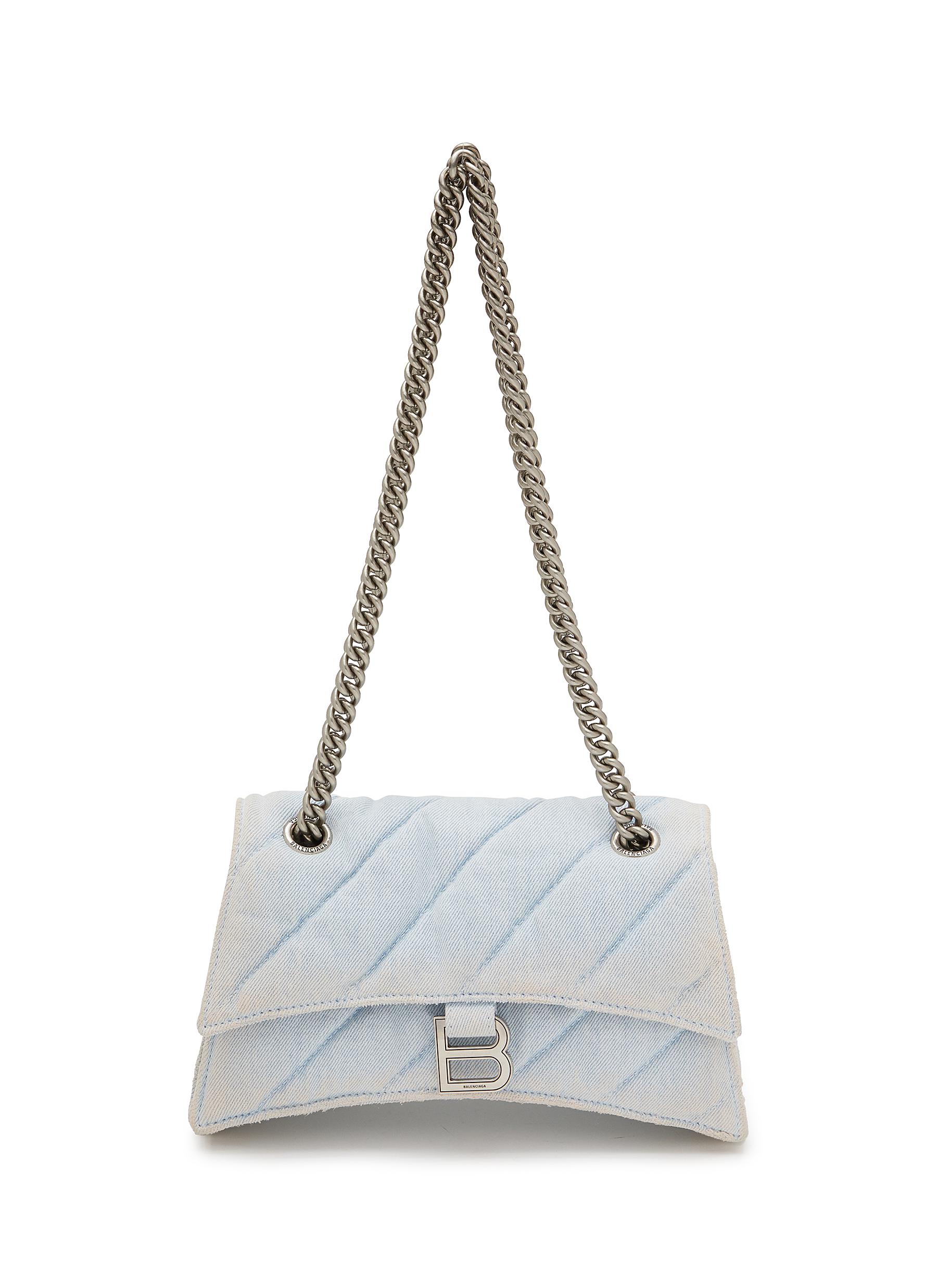 Small Crush Quilted Denim Chain Bag