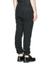 Back View - Click To Enlarge - SACAI - Nylon elastic cuff tweed jogging pants