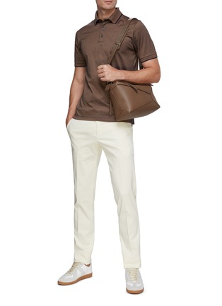 Figure View - Click To Enlarge - PT TORINO - Cotton Blend Slim Chinos