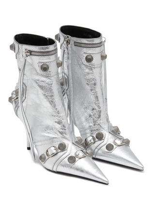 Detail View - Click To Enlarge - BALENCIAGA - Cagole 90 Leather Heeled Boots