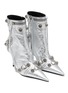 Detail View - Click To Enlarge - BALENCIAGA - Cagole 90 Leather Heeled Boots