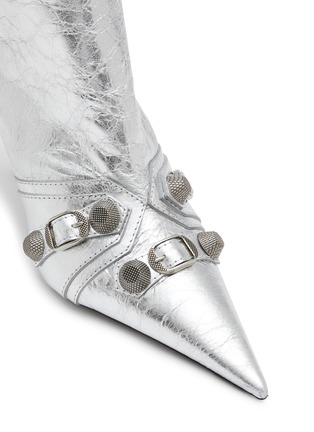 Detail View - Click To Enlarge - BALENCIAGA - Cagole 90 Leather Heeled Boots
