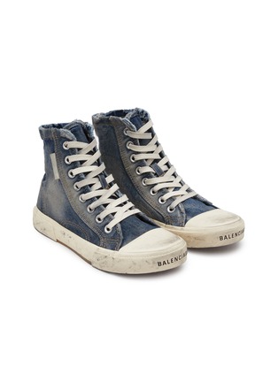 Detail View - Click To Enlarge - BALENCIAGA - Paris High Top Lace Up Sneakers
