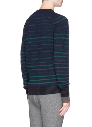 Back View - Click To Enlarge - SACAI - Stripe wool sweater