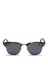 Main View - Click To Enlarge - RAY-BAN - 'Clubmaster Fleck' tortoiseshell acetate browline sunglasses