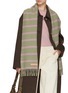 Figure View - Click To Enlarge - ACNE STUDIOS - Vesta Stripe Fringed Wool Scarf