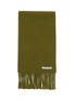 Detail View - Click To Enlarge - ACNE STUDIOS - Logo Fringed Wool Scarf