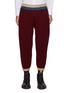 Main View - Click To Enlarge - KOLOR BEACON - Contrasting Patchwork Waistband Jogger Pants
