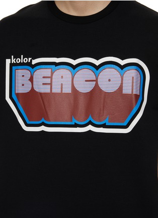  - KOLOR BEACON - Retro Logo Print T-Shirt