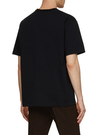Back View - Click To Enlarge - KOLOR BEACON - Retro Logo Print T-Shirt