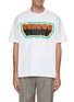 Main View - Click To Enlarge - KOLOR BEACON - Retro Logo Print T-Shirt