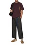 Figure View - Click To Enlarge - KOLOR BEACON - Contrast Underarm Insert Crewneck T-Shirt