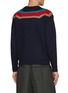 Back View - Click To Enlarge - KOLOR BEACON - Tri-Colour Knit Sweater