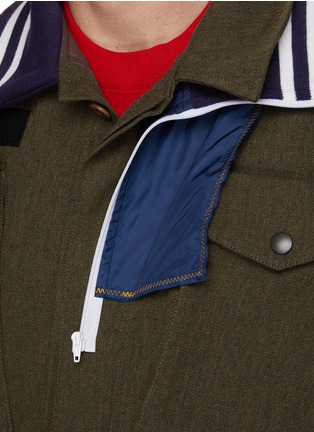  - KOLOR BEACON - Tracksuit Sleeve And Collar Detail Quad Pocket Field Jacket