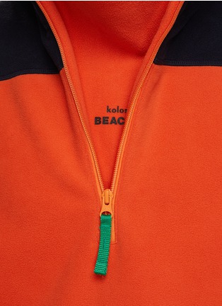  - KOLOR BEACON - Colour Block Half Zip Sweatshirt