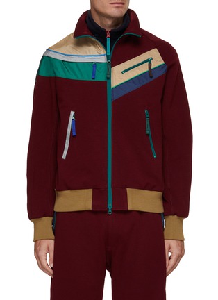 Main View - Click To Enlarge - KOLOR BEACON - Patchwork Jacket